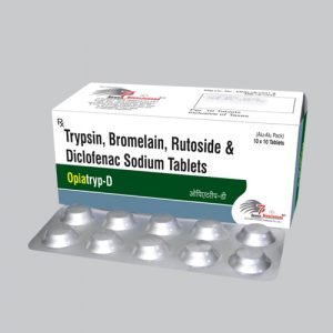 Trypsin 48mg + Bromelain 90mg + Rutoside 100mg + Diclofenac 50mg