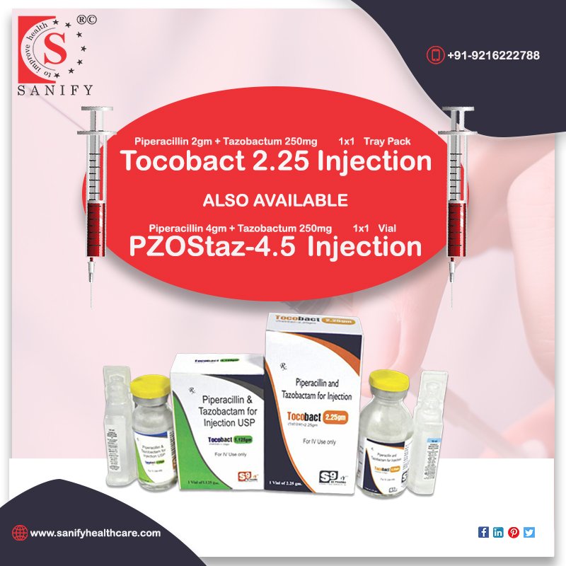Piperacillin Tazobactam Injection Manufacturer, PCD Franchise & Supplier